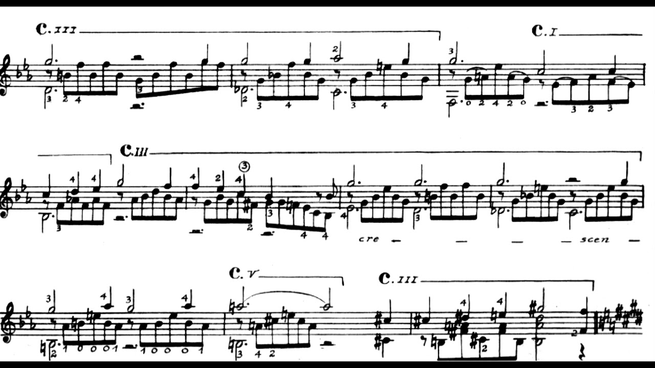 Franz Liszt - Liebestraum No. 3, S. 541 for Guitar (1850) [Score-Video]
