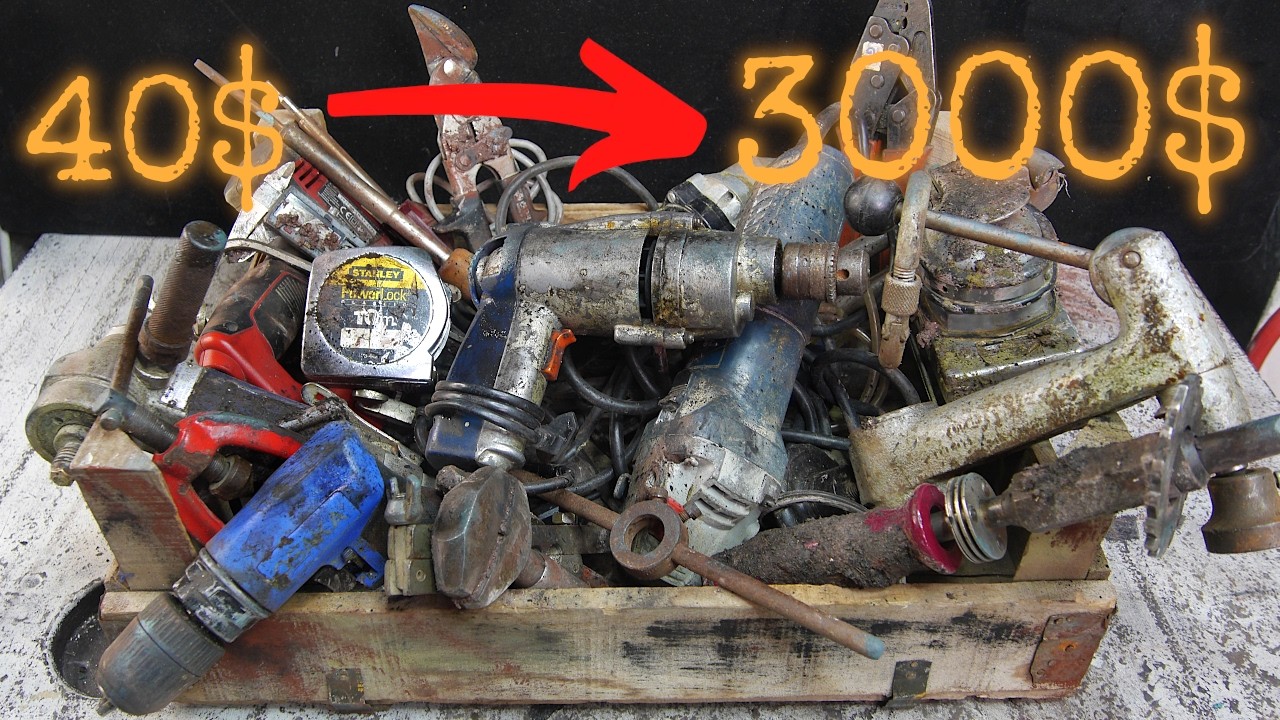 Paid $40 and Earned $2960 : A Whole Hour of Amazing Restoration Techniques 🔨 part 1