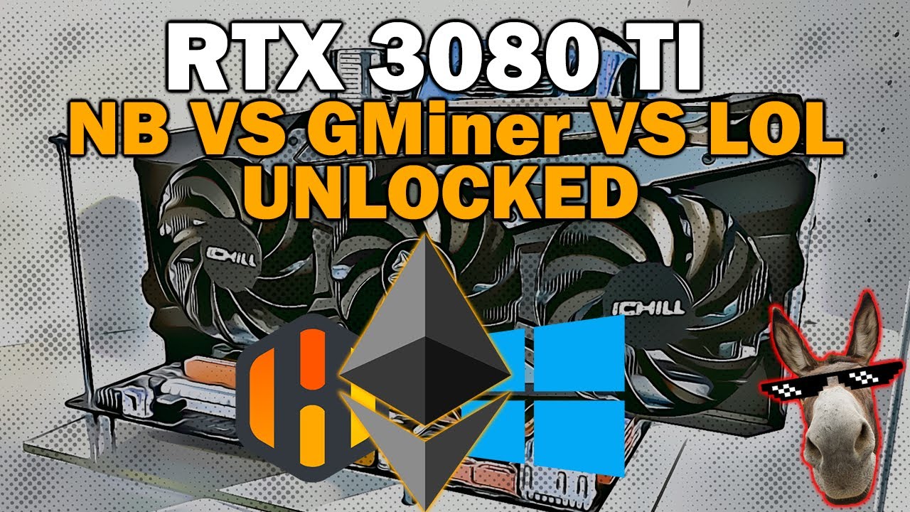 RTX 3080 TI ETH LHR Unlock NBMiner 39.3 vs GMiner 2.68 vs LOLMiner 1.32