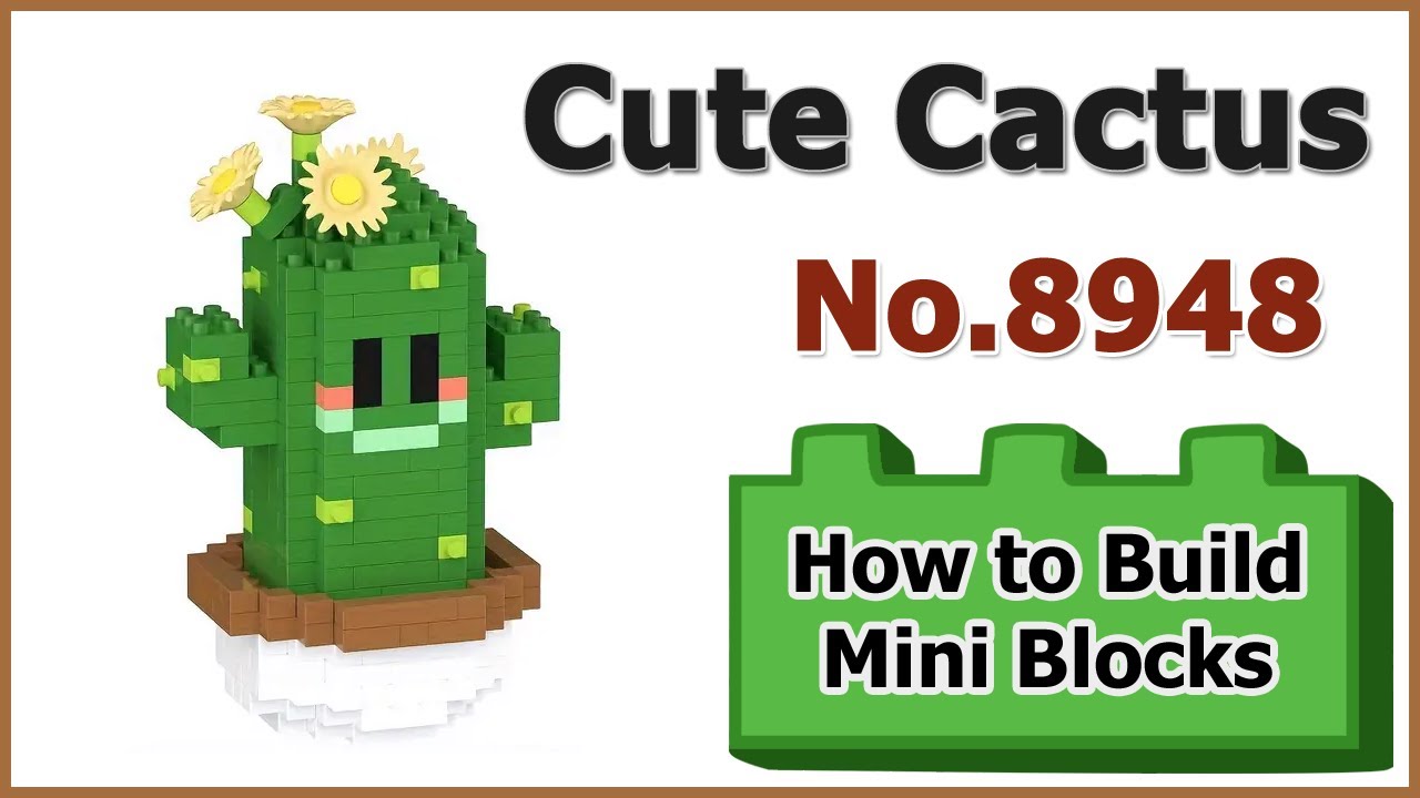 How to Build Mini Blocks Cute Cactus 8948 Review Manual Specifications