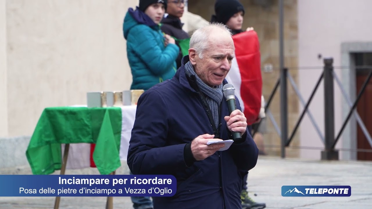 Inciampare per ricordare - cerimonia di posa delle pietre d'Inciampo a Vezza d'Oglio