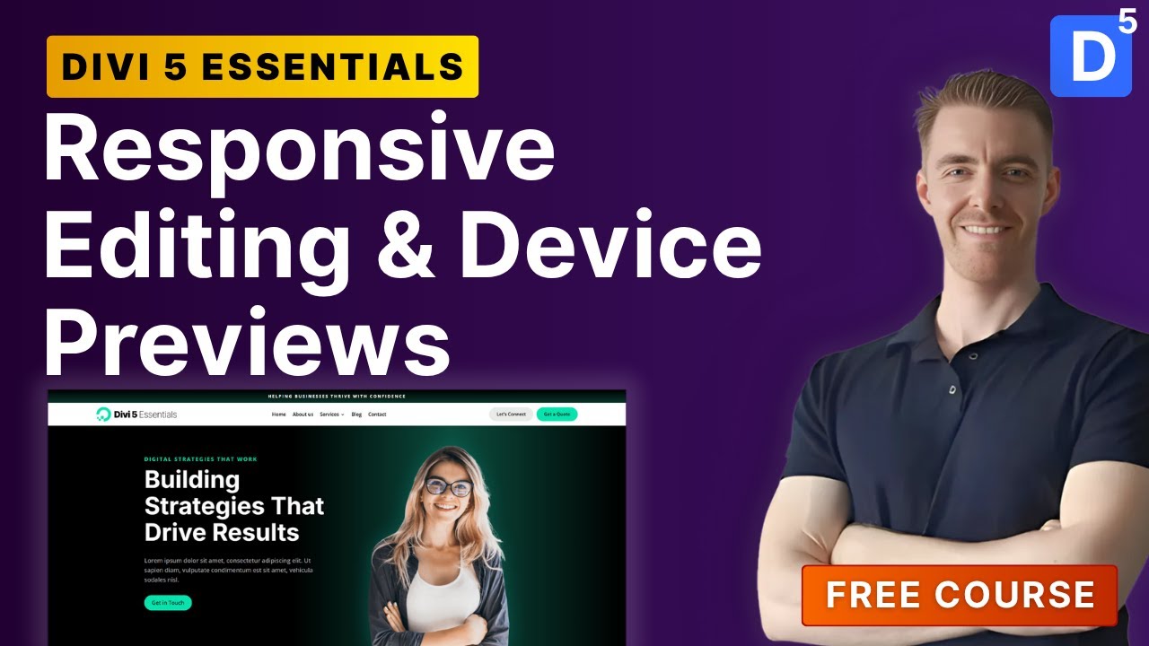 Divi 5 Responsive Editing | Design for Desktop, Tablet & Mobile
