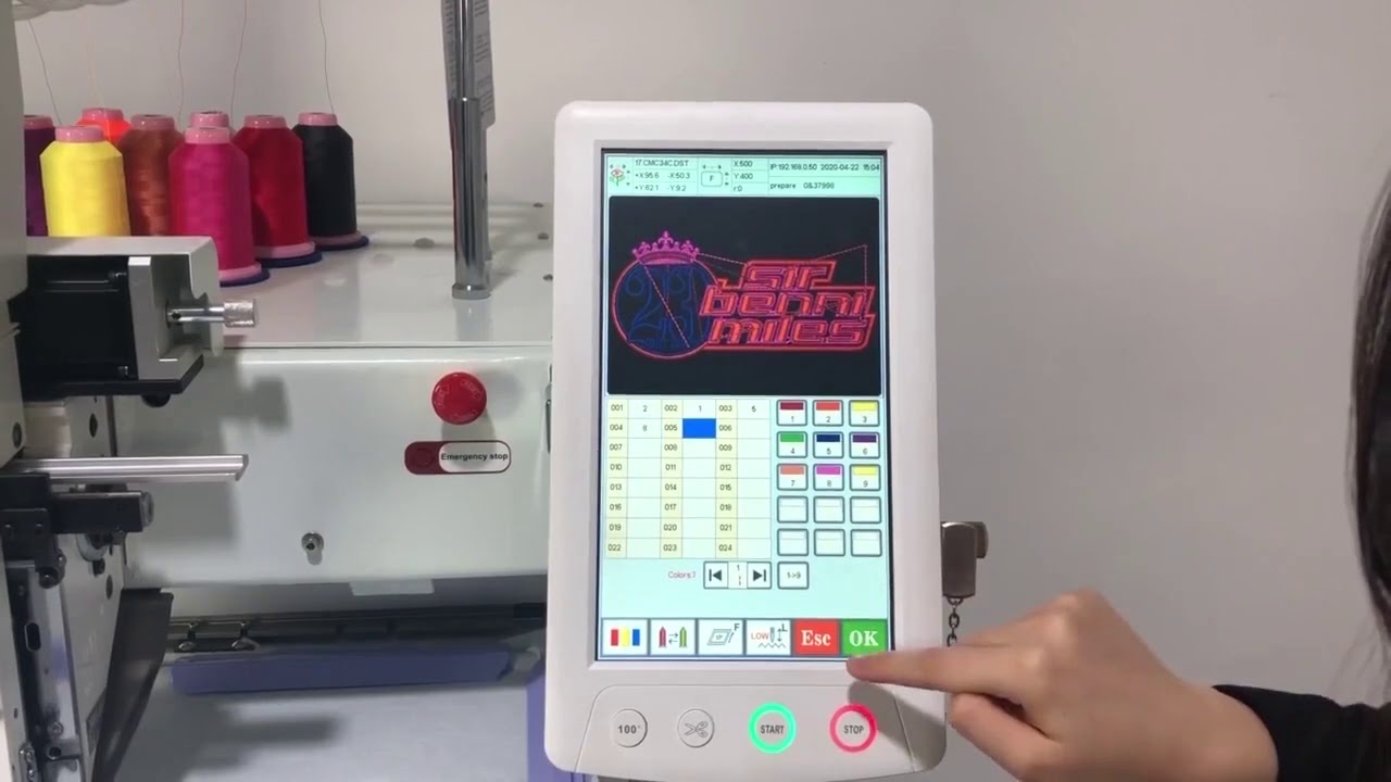Operation of YH-902 Embroidery Machine