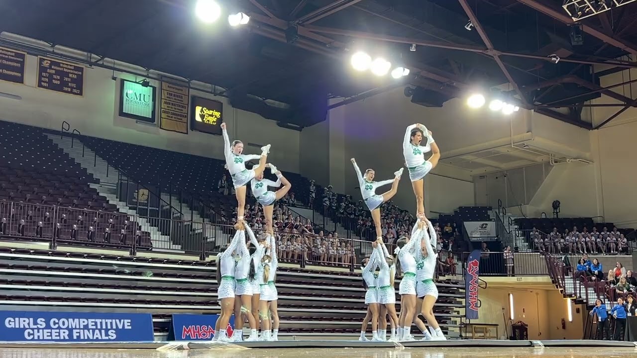 Watch first place Notre Dame Prep’s 2026 MHSAA Cheer Finals round 3