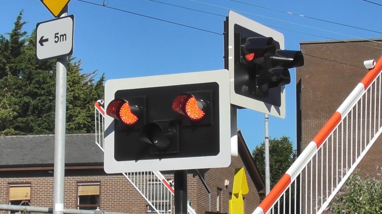 Railway Crossing - Serpentine Avenue in Dublin, Ireland