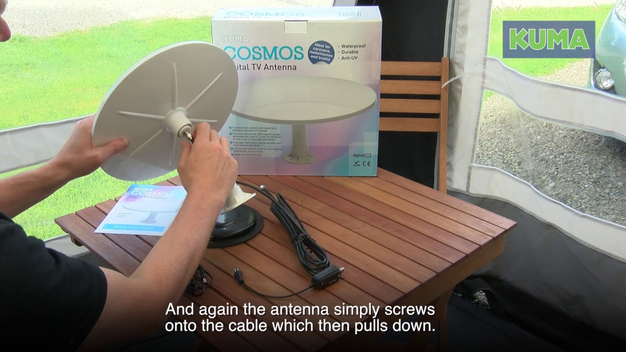 Kuma Magnetic TV Aerial Setup Guide Caravan| Omni Directional Antenna Setup for Motorhome
