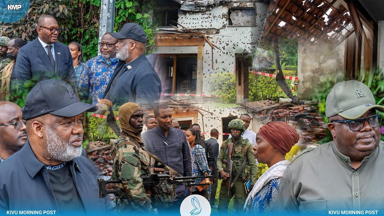 GOMA-M23 : NANGAA ET BISIMWA VISITENT LA RÉSIDENCE FRAPPÉE PAR LES DRONES FARDCFLASH DU 12 MARS