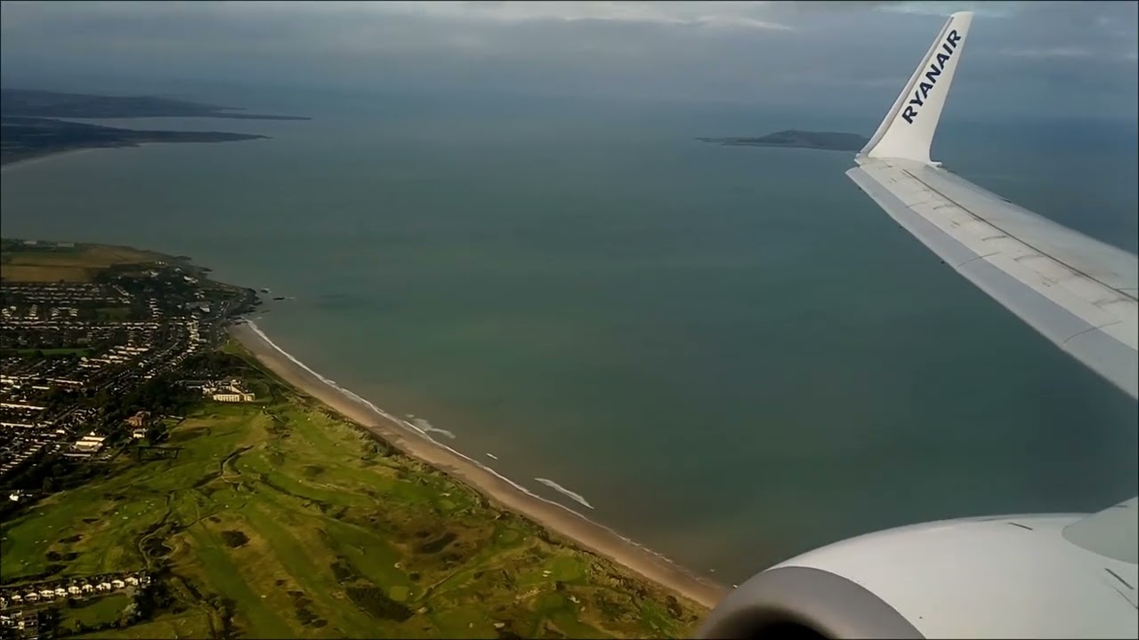 RYANAIR szeles leszállás | Dublin | Boeing 737-800 windy landing