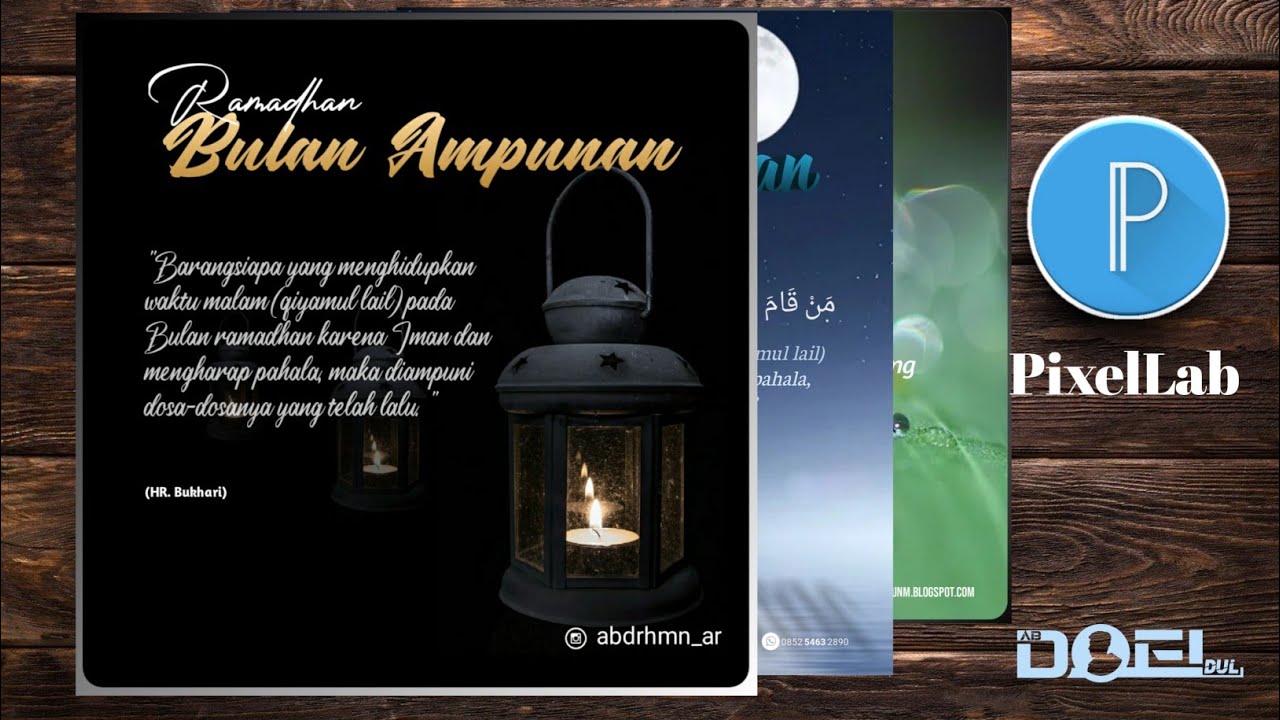 membuat poster dakwah dengan PixelLab | PixelLab Poster #2
