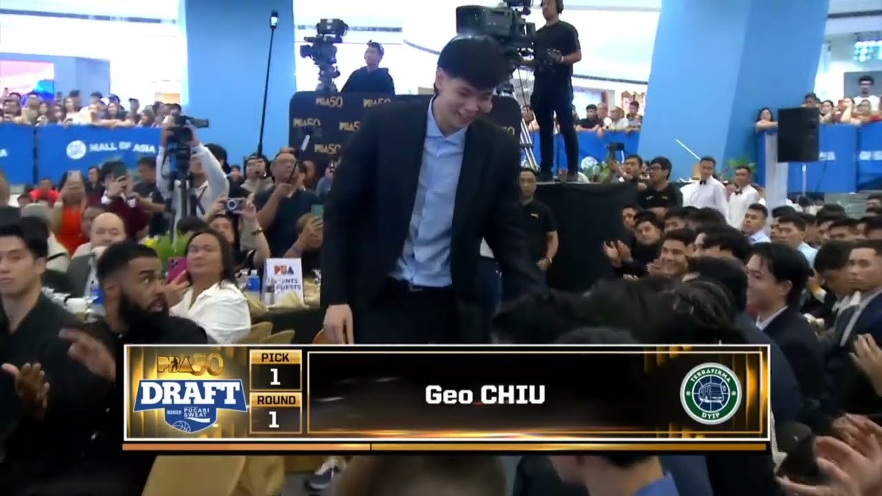 GEO CHIU IS THE FIRST OVERALL PICK OF THE @PBAOfficial SEASON 50 ROOKIE DRAFT!!!
