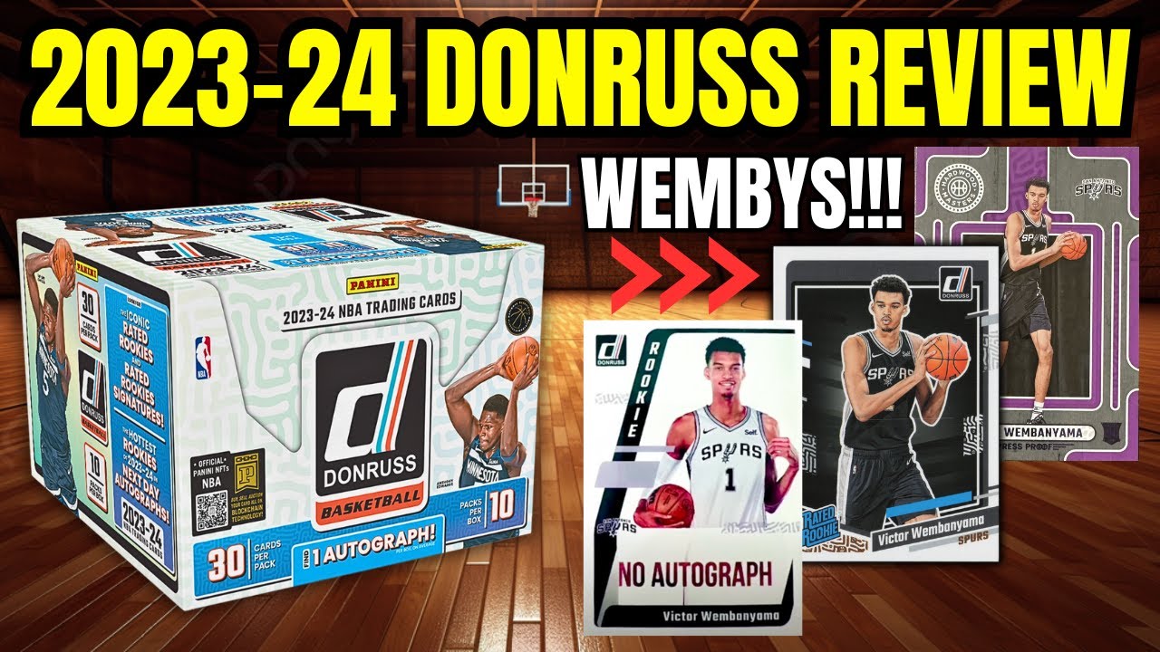 PULLING TONS OF WEMBY RATED ROOKIES!!! 2023 DONRUSS BASEKTBALL HOBBY REVIEW