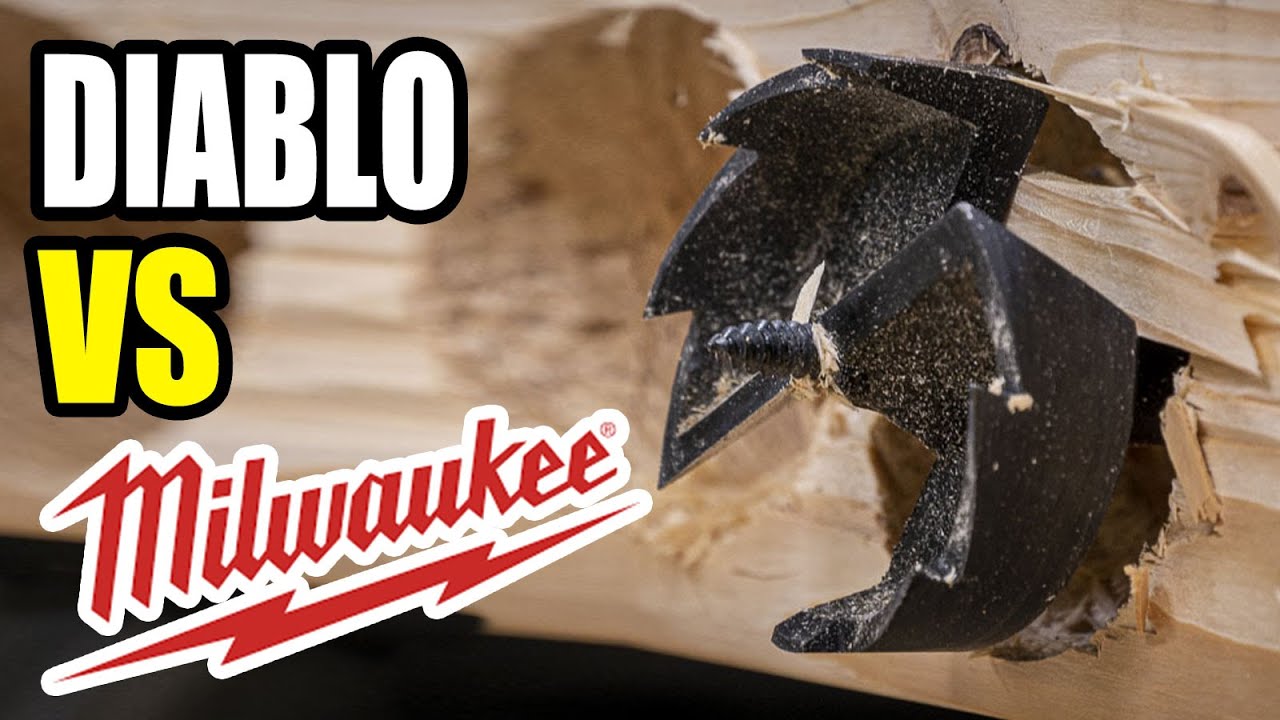 Diablo SPEEDemon Self-feed Wood Boring Bits vs Milwaukee SwitchBlade and WoodOwl