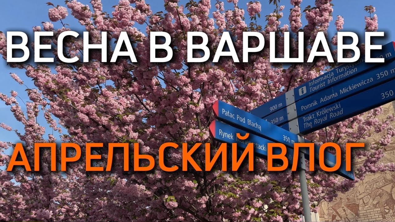 Весенний влог из Варшавы: район Прага, новый пешеходный мост, старый город