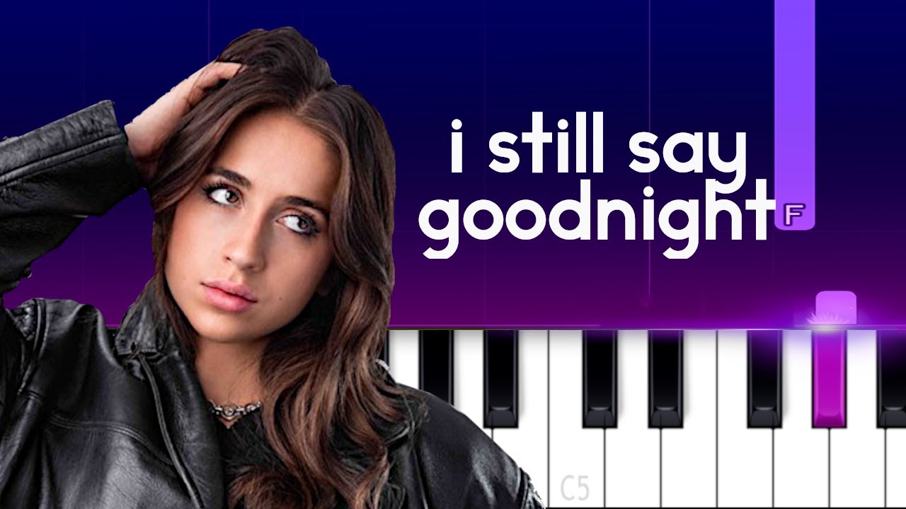 Tate McRae - i still say goodnight  (Piano tutorial)