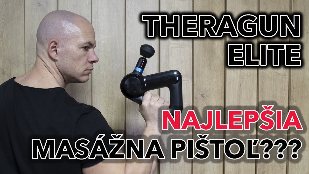 Najlepšia masážna pištoľ. Theragun Elite.