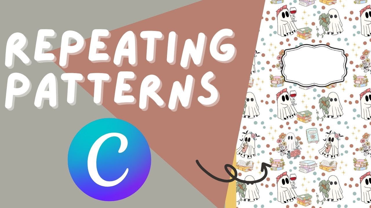 Как создавать повторяющиеся узоры в Canva (быстро и просто!) | Цифровые товары, наклейки, POD и м...