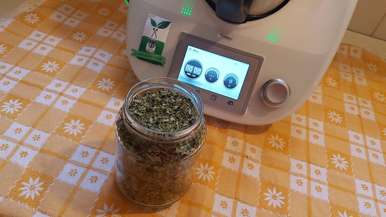 Origano secco pulitura con bimby TM7 TM6 TM5 TM31