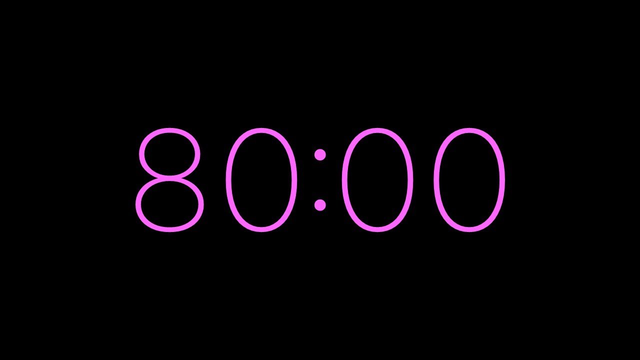 80 Minute Timer - Pink