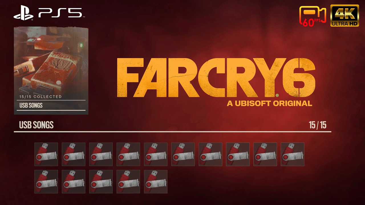 All USB Songs - Far Cry 6 - PS5 4K60P