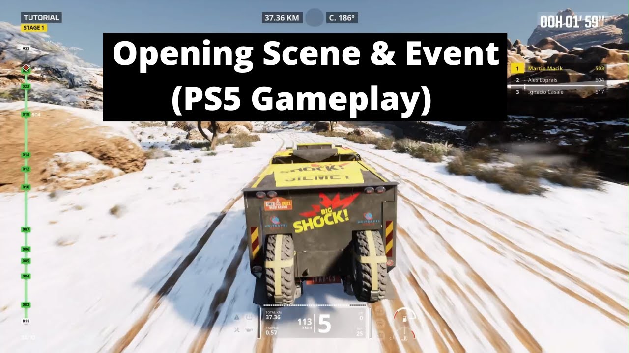 Dakar Desert Rally: Opening Scene & Event - PS5 Gameplay (4K 60FPS)