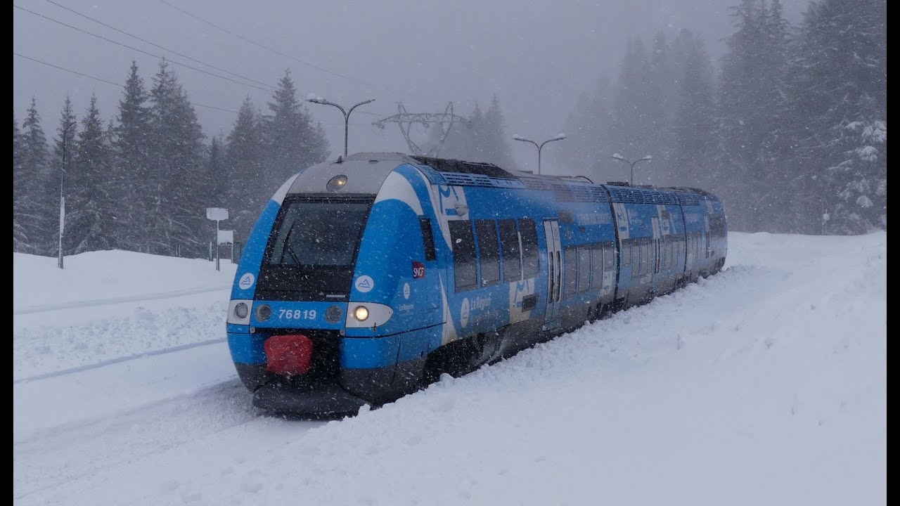 Des trains dans la neige du Lioran 23-24 Janvier 2021