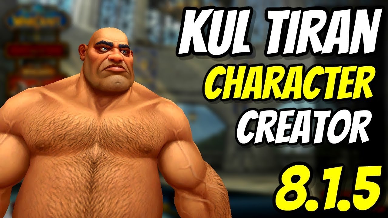 Kul Tiran Human Character Creation Allied Race | WoW 8.1.5 | World of Warcraft Battle for Azeroth