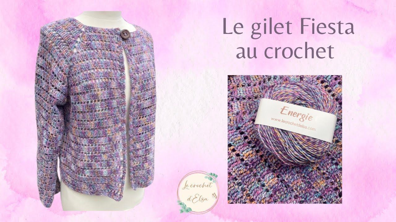 Coloré et printanier - Le gilet Fiesta au crochet