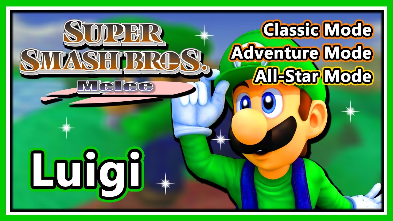 Super Smash Bros. Melee - Classic, Adventure & All-Star Mode | Luigi (Hard/Normal)
