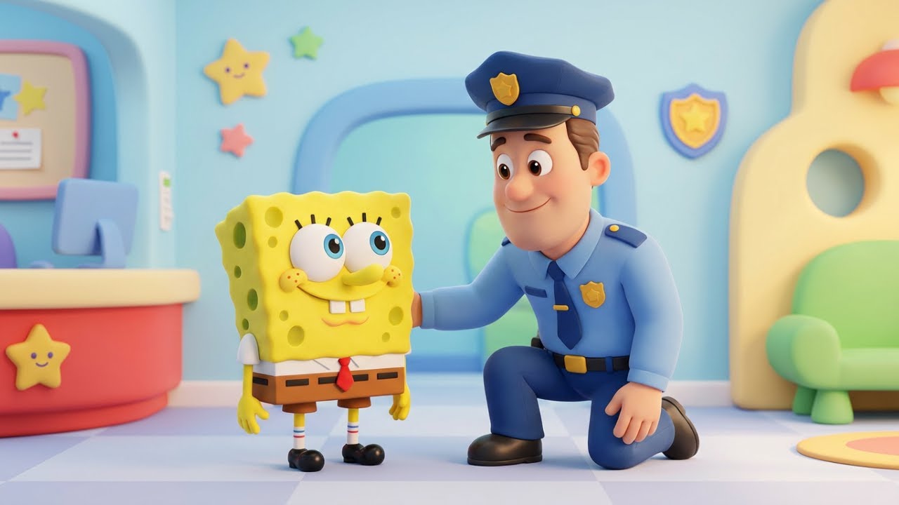 Die Polizei hilft dir 🚓 | Sicherheitslied mit SpongeBob | Kinderlied