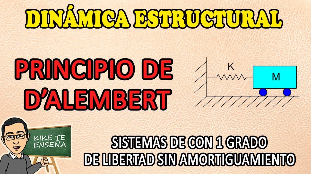 1.1.3.- PRINCIPIO DE D'ALEMBERT -DINÁMICA ESTRUCTURAL