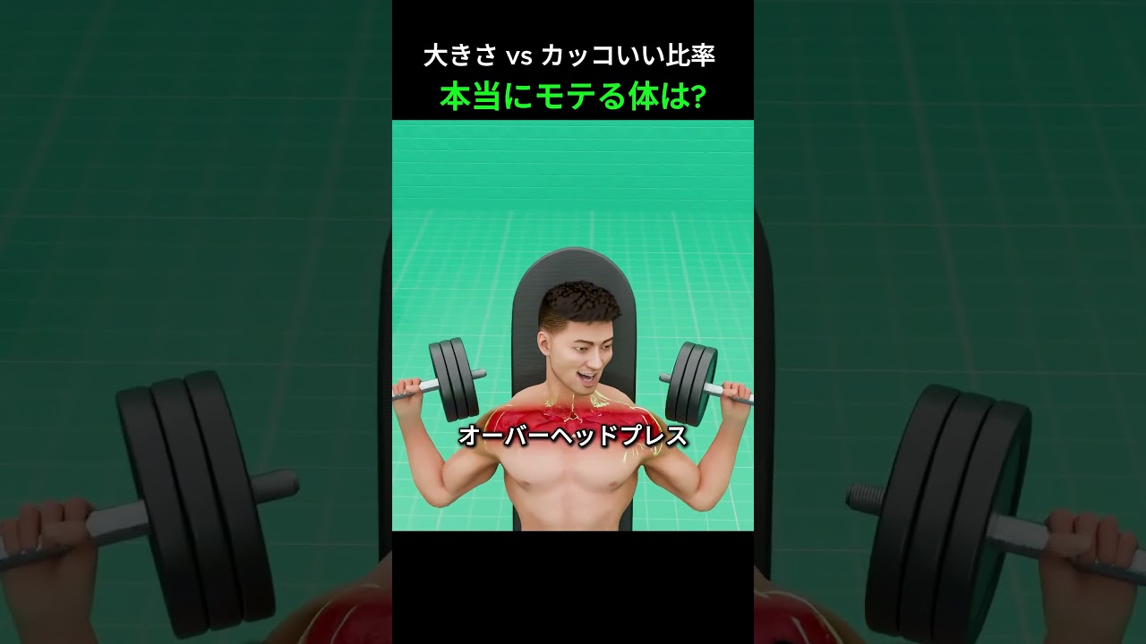 大きさ vs カッコいい比率 本当にモテる体は?
