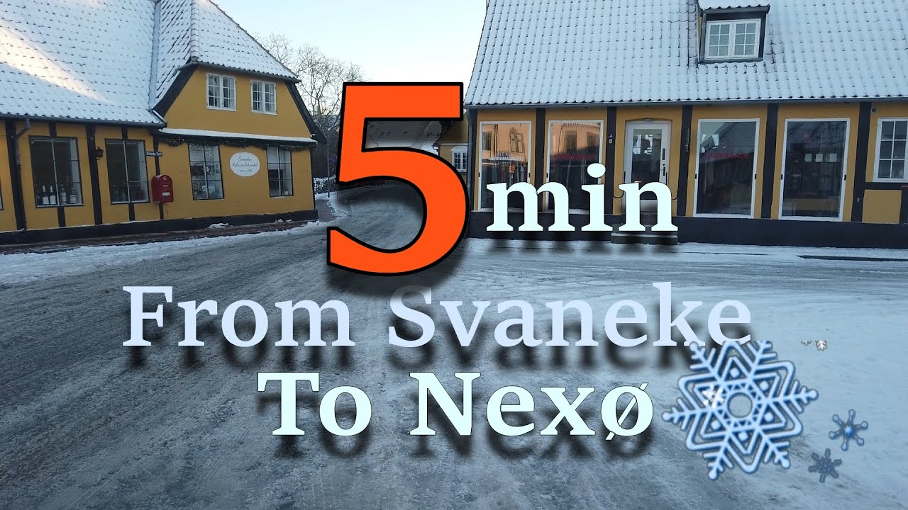 In 5 Minuten von Svaneke über Aarsdale nach Nexø. Zeitraffer Bornholm im Winter.