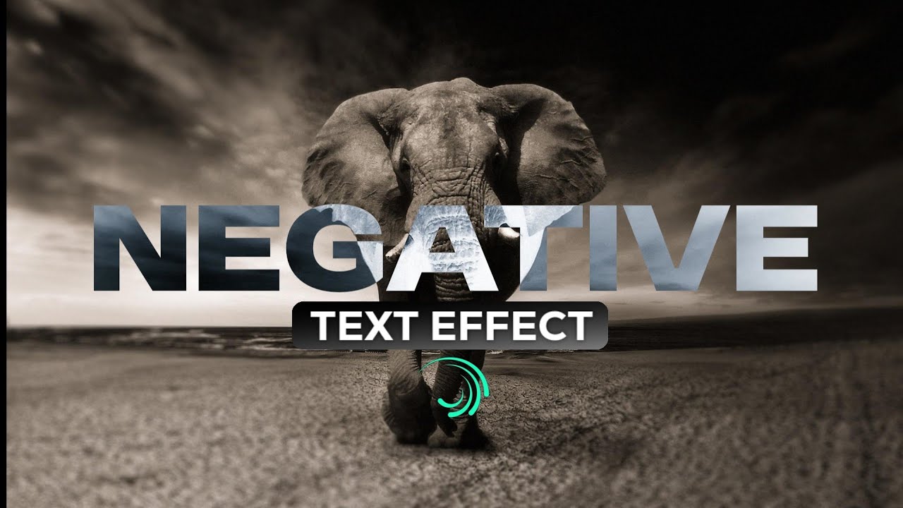 How to Create NEGATIVE TEXT Effect in Alight Motion 🔥