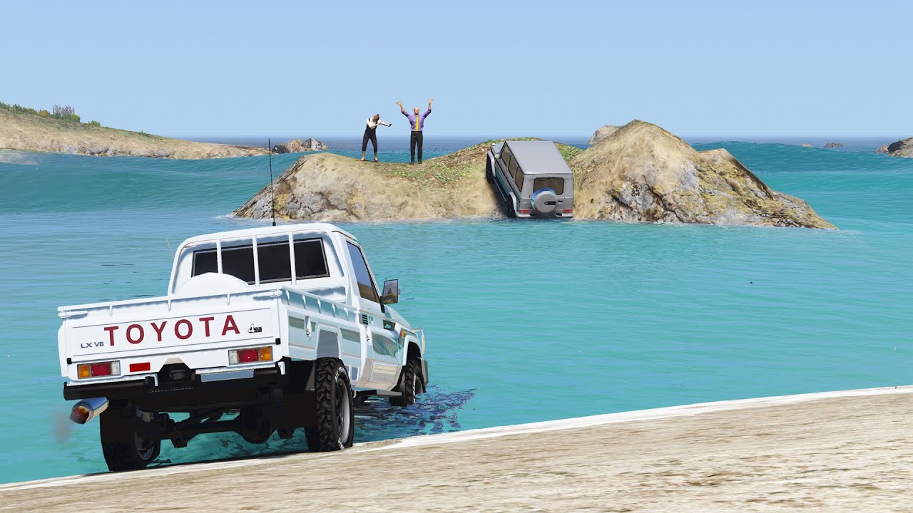 بنت غنيه تستهزء براعي الشاص ولكنها تغرق بالسيل ويفزع سائق الشاص لإنقاذها || قراند 5 - GTAV