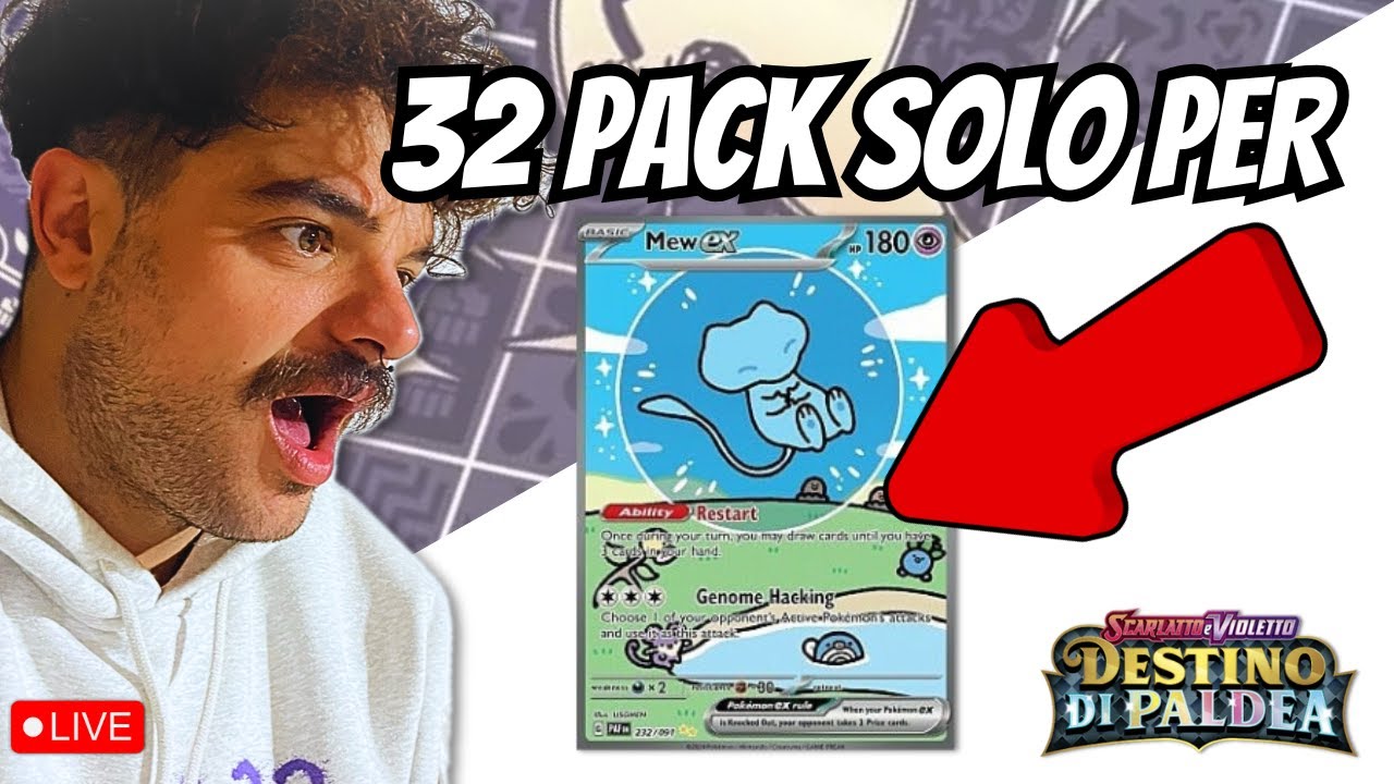 A Caccia del Mew Alternative Art! Unboxing di 32 Pack di Destino di Paldea!