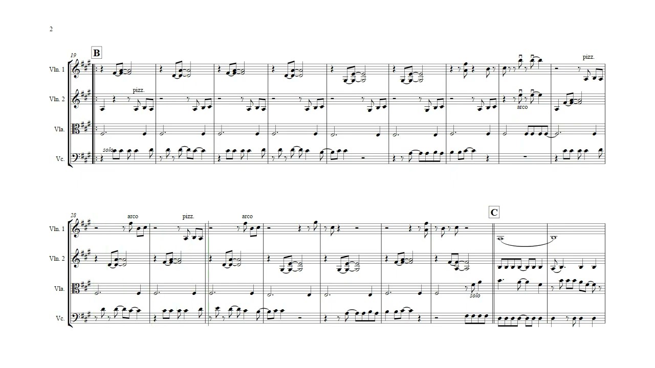 DESIRE (中森明菜 Akina Nakamori), arranged for string quartet