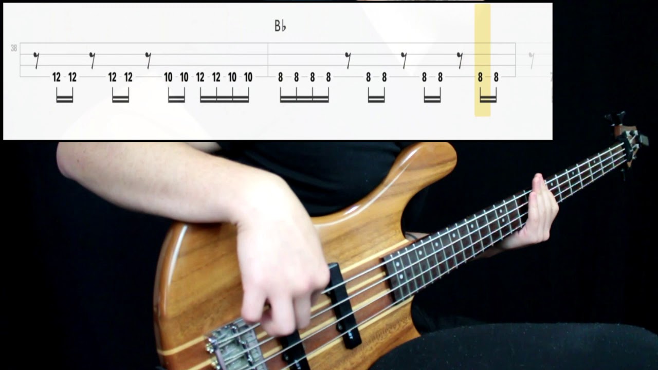 Papa Roach - Born With Nothing, Die With Everything (Bass Cover) (Play Along Tabs In Video)