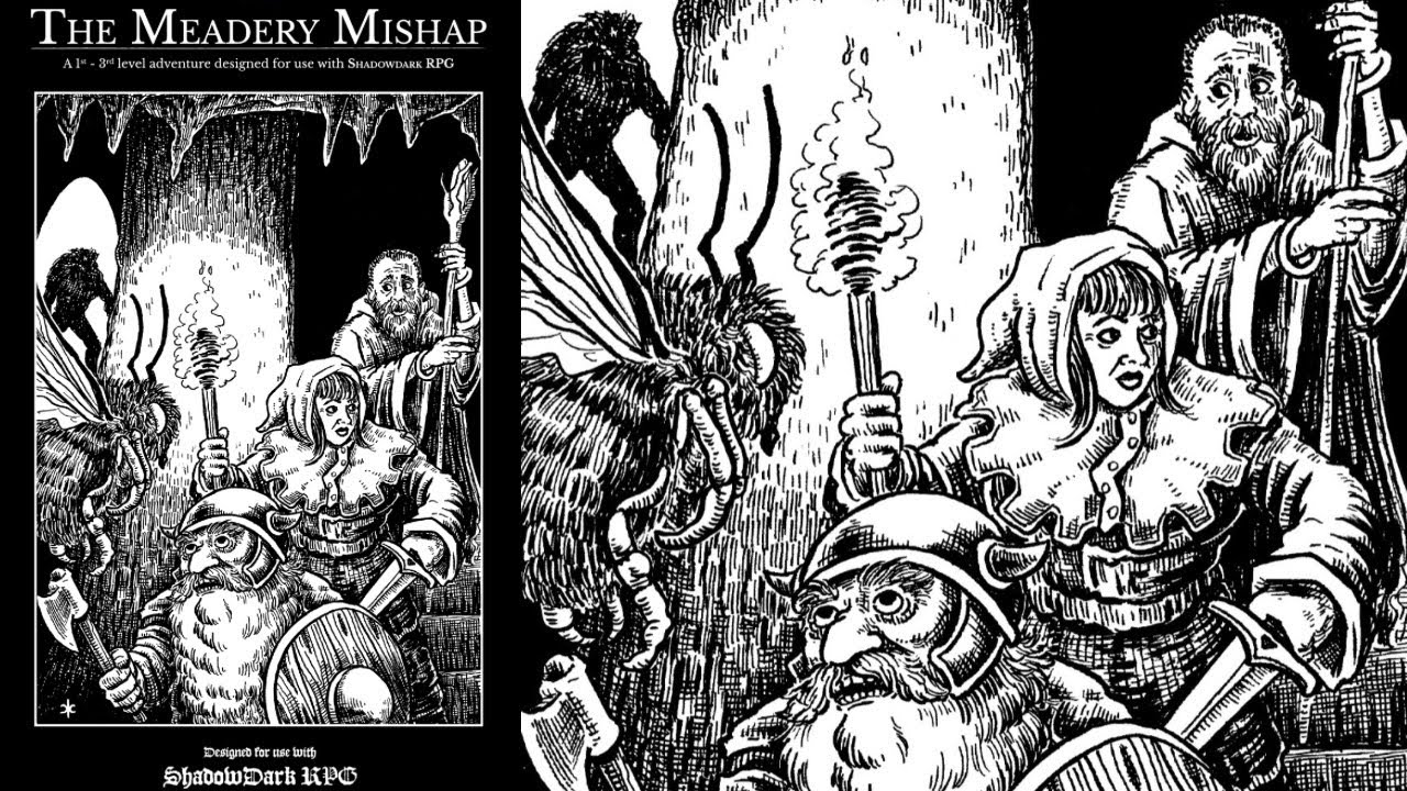 Обзор ролевой игры 283 «Неудача на медоварне» для Shadowdark RPG (идеальное приключение для начин...