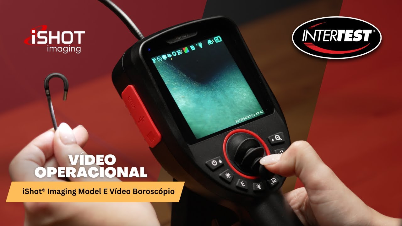 iShot® Imaging Model E Vídeo Boroscópio | Vídeo Operacional (Português)