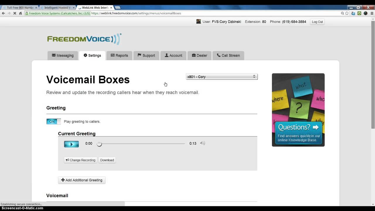 Auto Attendant VS Voicemail Recordings