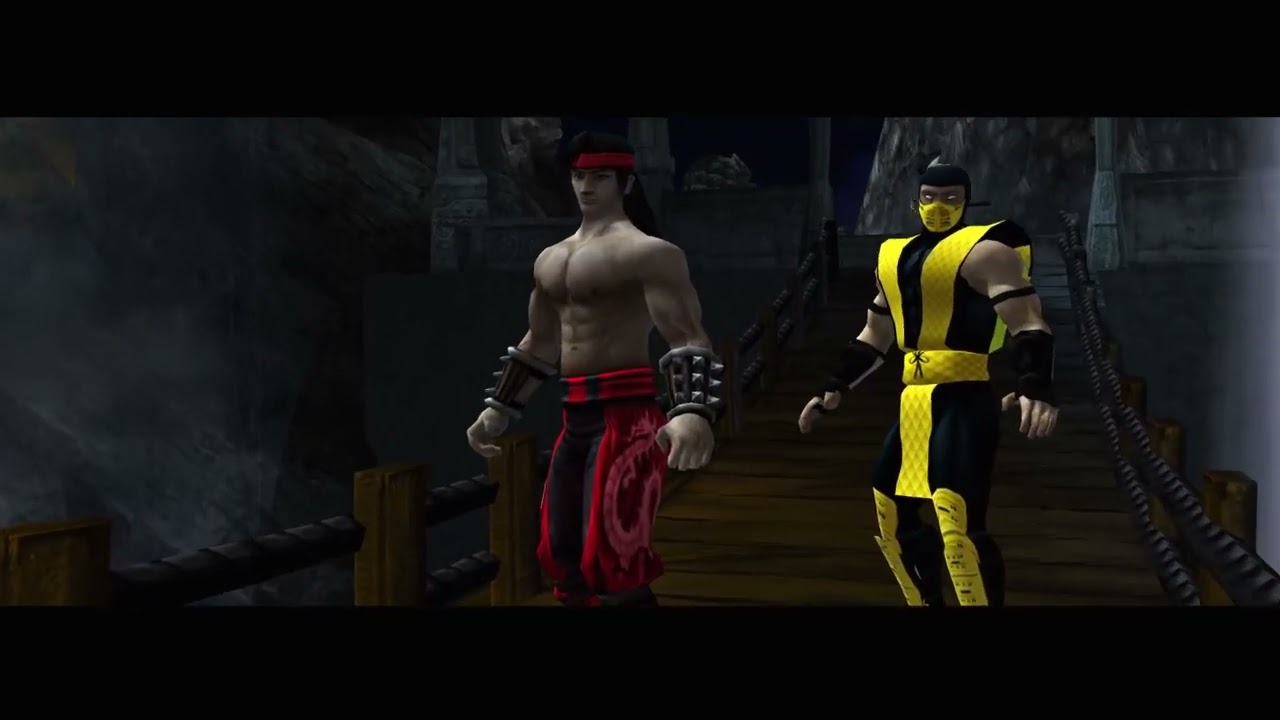 Goro's Lair & Wu Shi Academy: Scorpion gameplay | Ultimate Mortal Kombat Shaolin Monks
