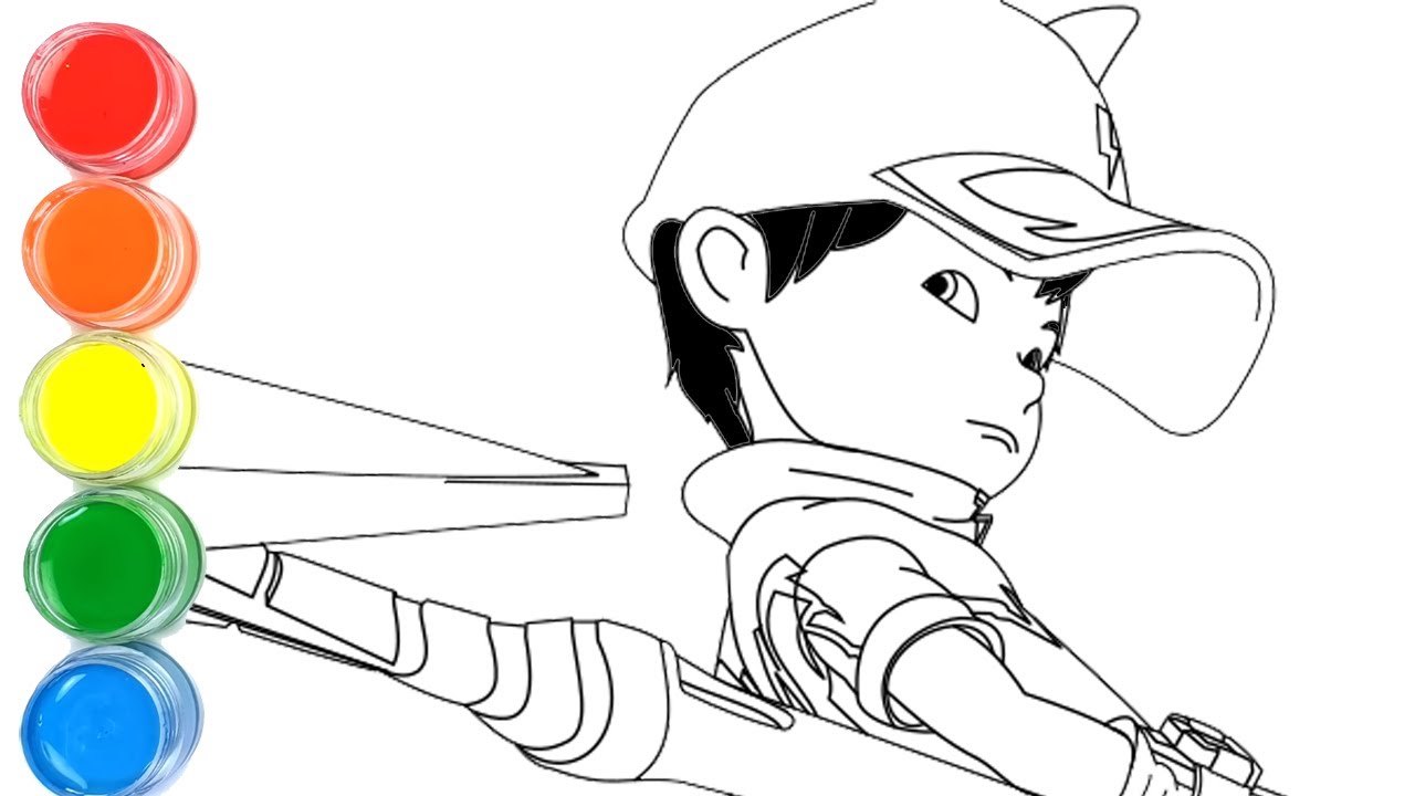 Menggambar dan Mewarnai BoBoiBoy Halilintar Terbaru 2022 | How to Draw BoBoiBoy