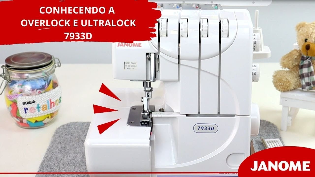 Conhecendo a máquina overlock e ultralock 7933D