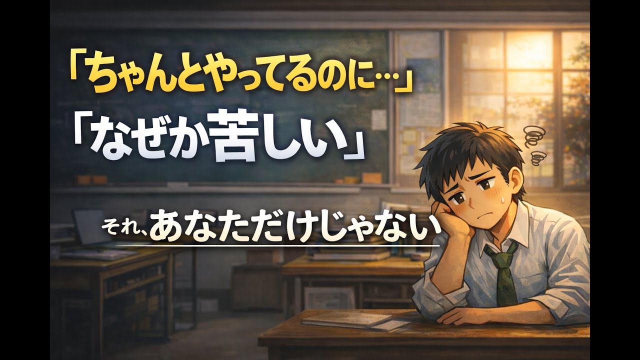 ちゃんとやってるのに、なぜか苦しい教員へ