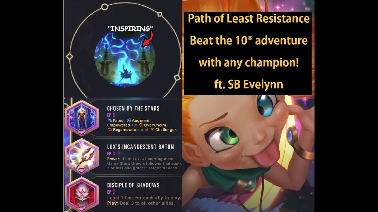 Cheat the 10* with any champion with this one cool trick! ft. SB Evelynn - Legends of Runeterra