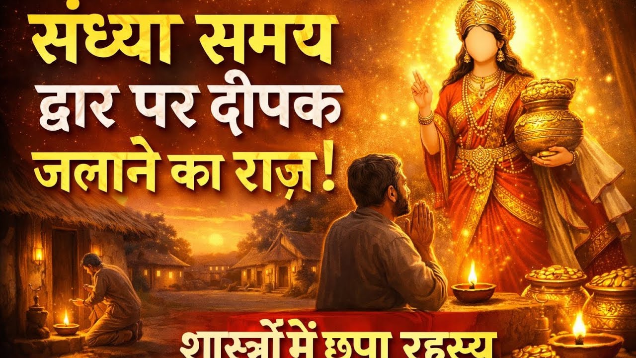 संध्या समय द्वार पर दीपक जलाने का रहस्य | माँ लक्ष्मी की सच्ची कथा