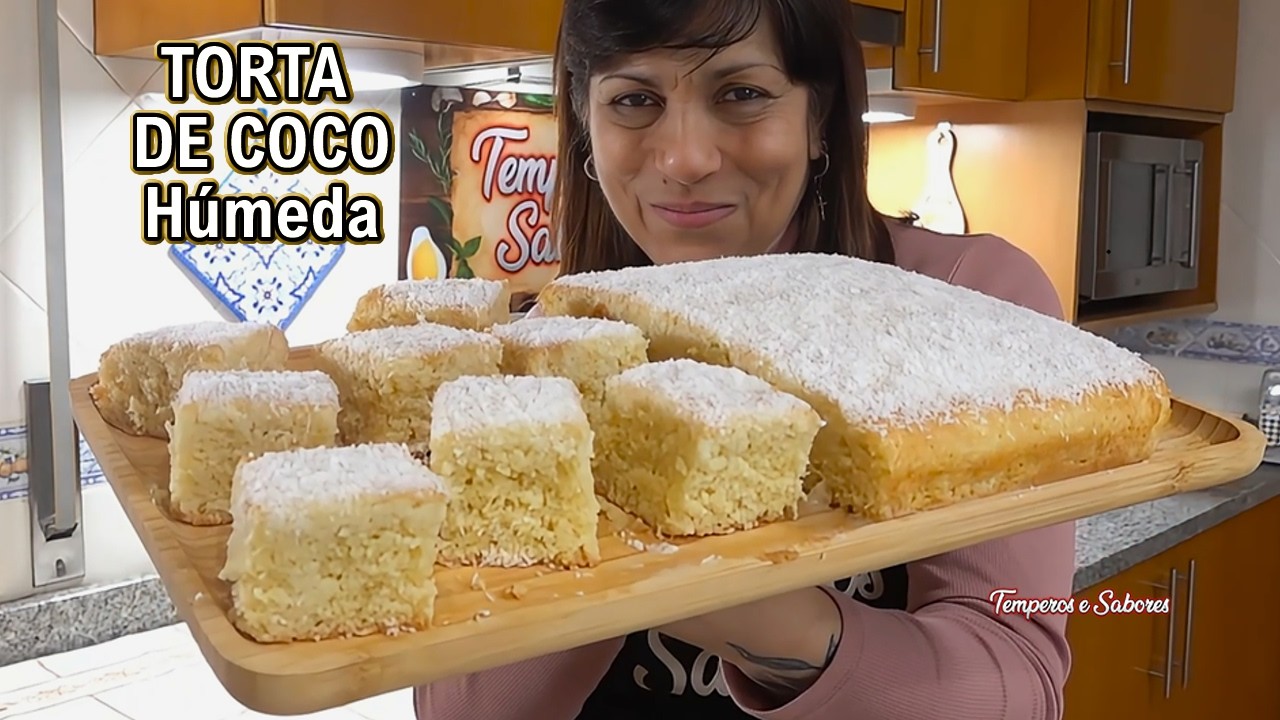 TORTA DE COCO Húmeda Deliciosa Esponjosa y Muy Fácil de Preparar te Encantará