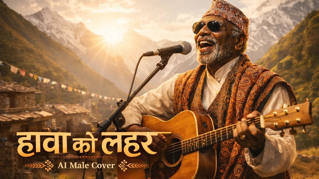 हावा को लहर | Hawa Ko Lahar – AI Male Cover | Nepali Folk Soul