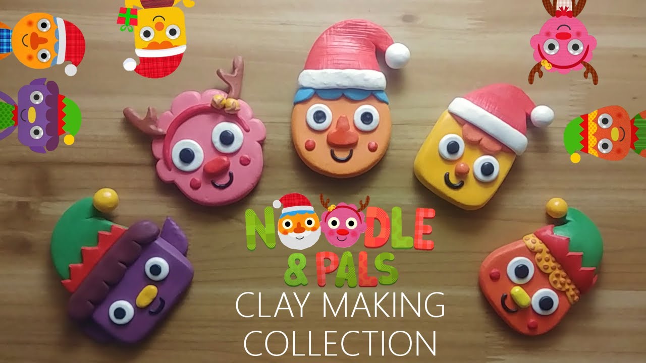 Christmas Noodle & Pals clay cracking making collection 크리스마스 국수와 친구들 누들 클레이로 만들기 모음