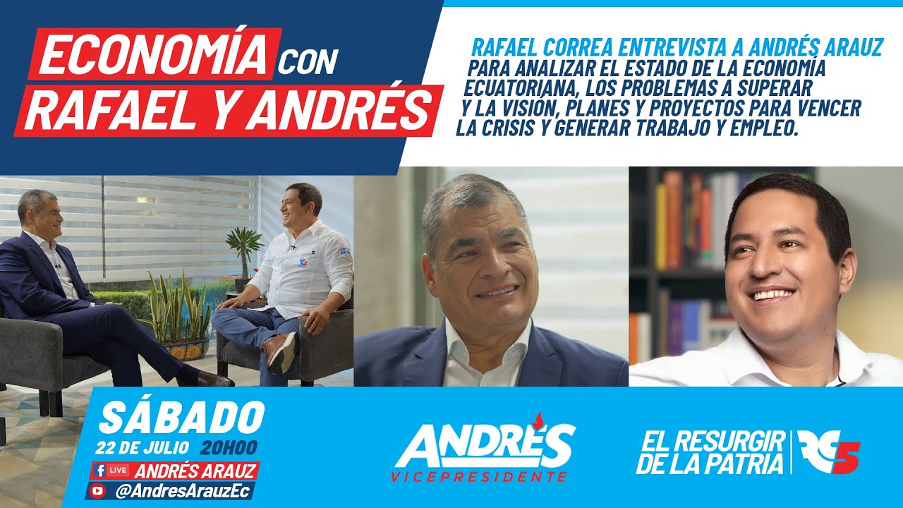 Rafael Correa entrevista a Andrés Arauz